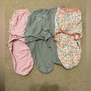 SwaddleMe Pink, Gray, and Floral Sleep Sacks